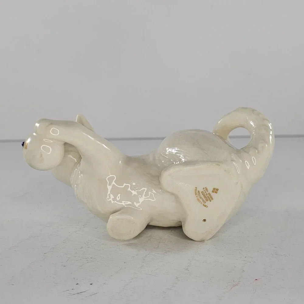 Lenox China Jewels Collection Cat Kitten Playing With Ball Figurine - Picture 7 of 8